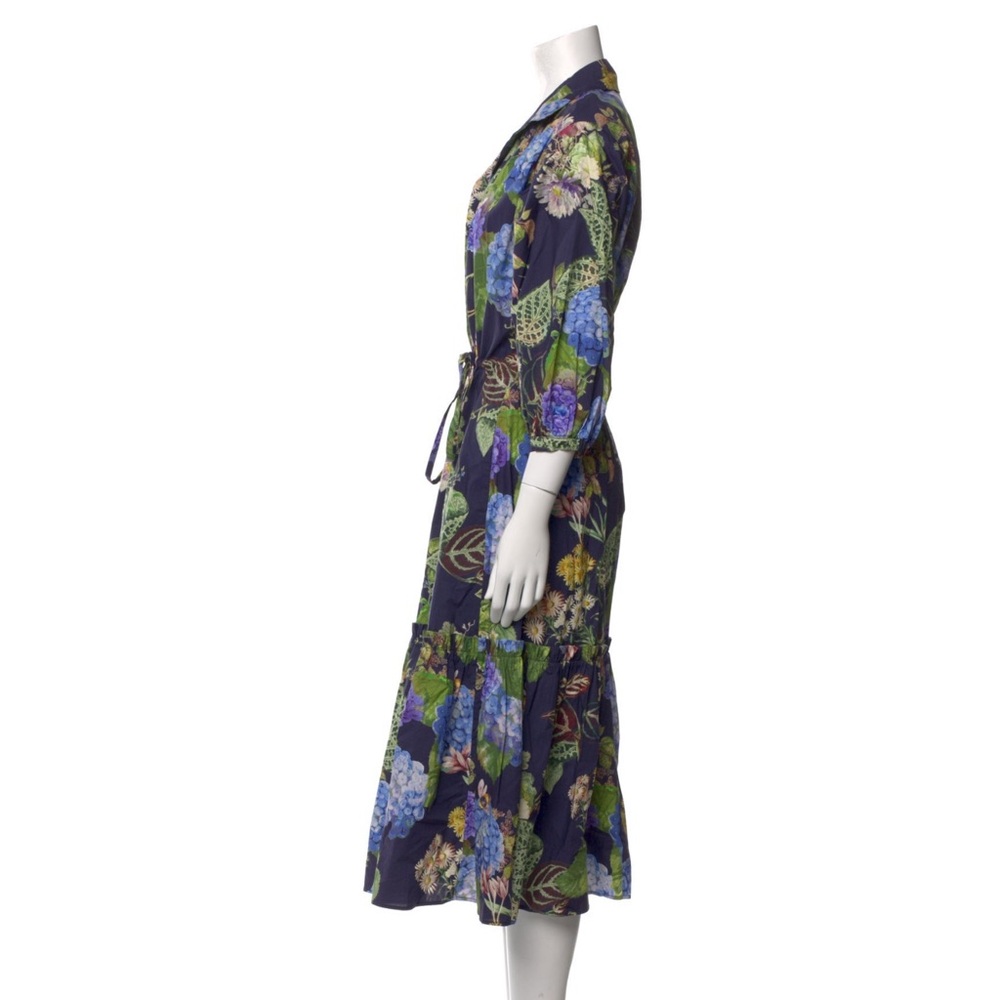 Cara Cara Floral Print Midi Length Cotton Dress NWOT - Picture 3 of 8